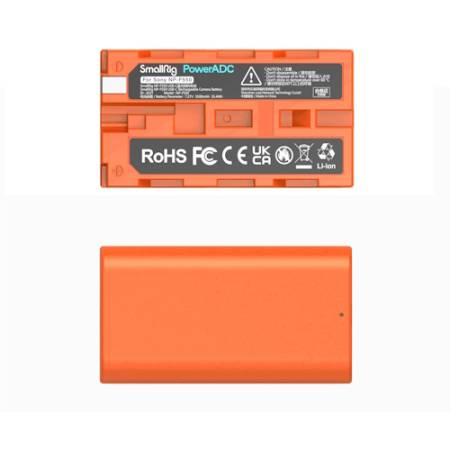 SmallRig 4971 - zamiennik akumulatora NP-F550, USB-C, 3500mAh, pomarańczowy_2